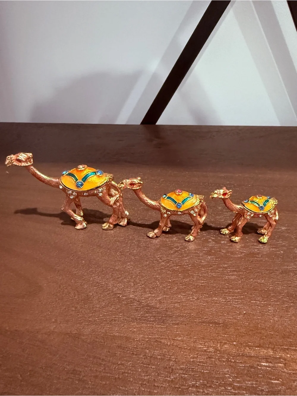 Decorative Camel Set - Orange and Gold